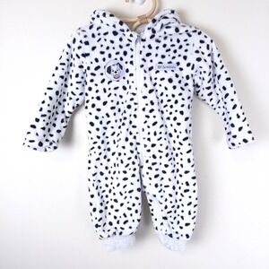 Disney Baby x Primark‎ 101 Dalmatians One Piece Zip Jumpsuit Black White 6-9m
